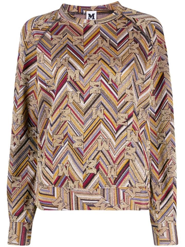 Missoni Glittered Chevron Jumper - Gold