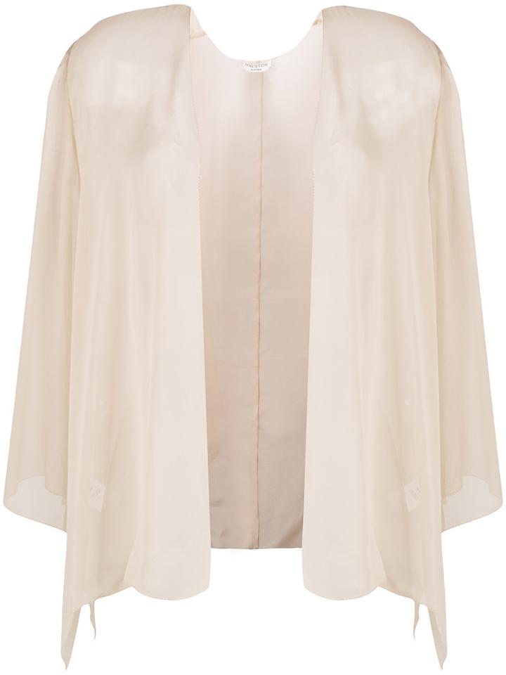 Halston Heritage - Lightweight Jacket - Women - Silk - M/l, Nude/neutrals, Silk