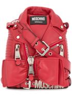 Moschino Bow Embellishe Mini Backpack - Red