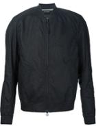 Wings+horns Textured Bomber Jacket