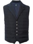 Eleventy Padded Waistcoat, Men's, Size: Medium, Blue, Polyamide/nylon/feather Down
