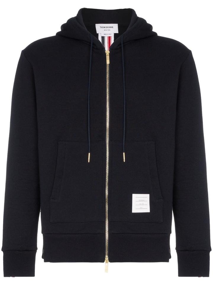 Thom Browne Full Zipped Bomber Jacket - Blue