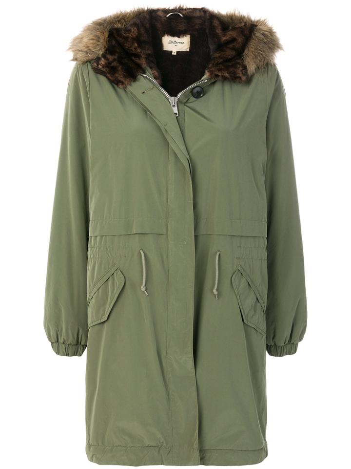 Bellerose Fur Trim Parka - Green