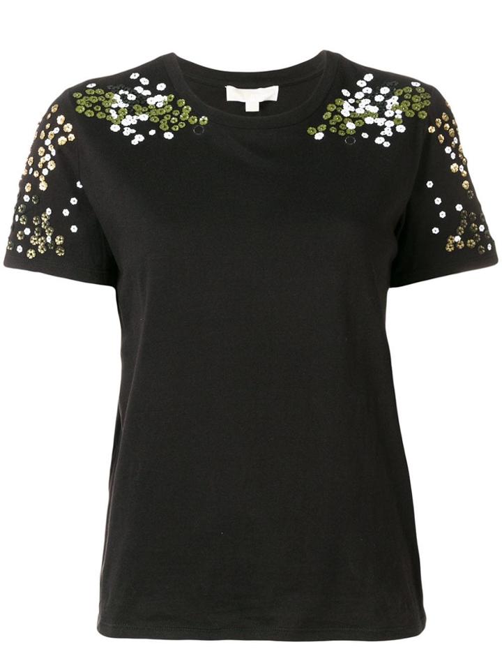 Michael Michael Kors Floral T-shirt - Black