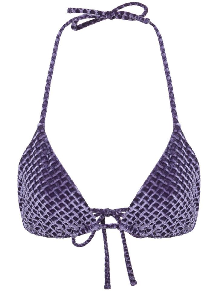 Onia Megan Bikini Top - Purple