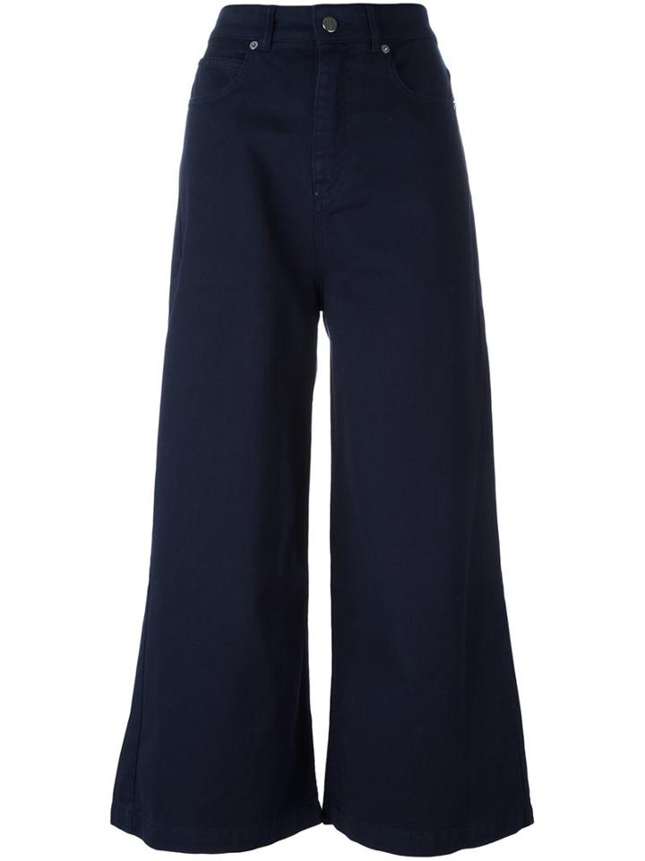 Each X Other Wide Leg Jeans, Women's, Size: 26, Blue, Cotton