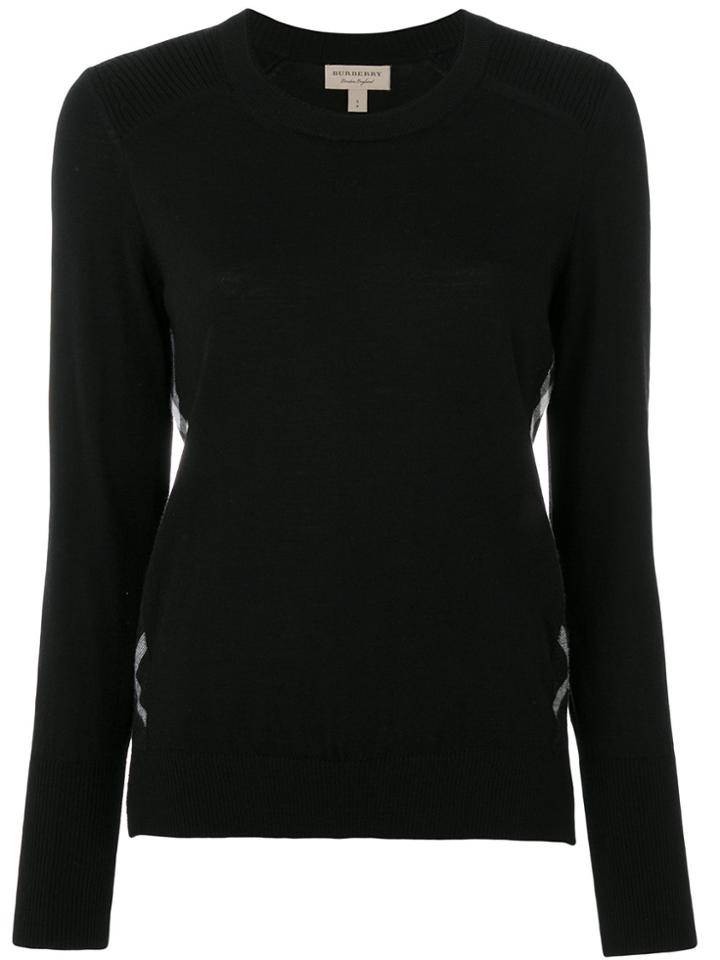 Burberry Crew Neck Top - Black
