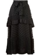 Zimmermann Pleated High Waist Skirt - Black