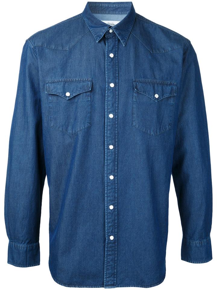 Kent & Curwen Denim Shirt, Men's, Size: Xl, Blue, Cotton