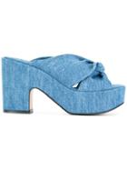 Robert Clergerie Esther Denim Sandals - Blue