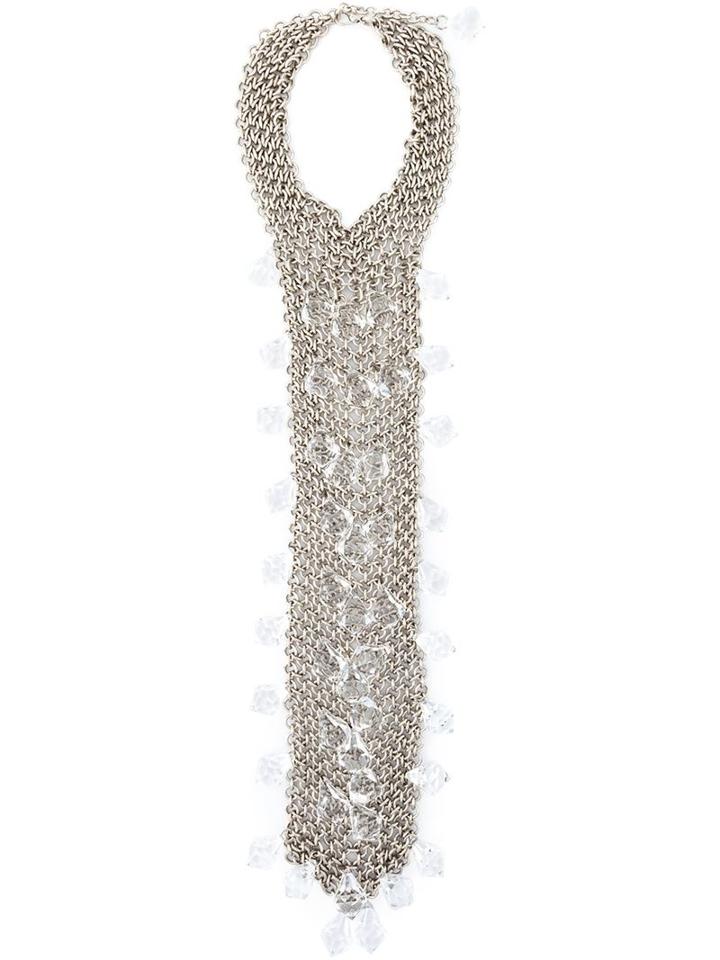 Jozica Embellished Chain Mail, Women's, Metallic