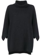Fabiana Filippi Oversized Cape Sweater - Grey