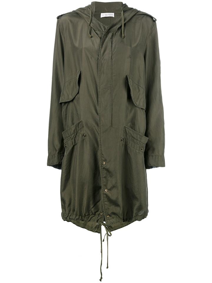 Faith Connexion - Hooded Raincoat - Women - Silk - S, Green, Silk