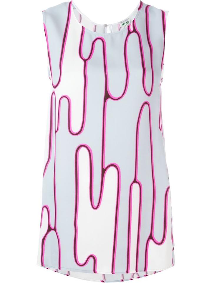Kenzo Cartoon Cactus Dress, Women's, Size: 40, Viscose/polyester