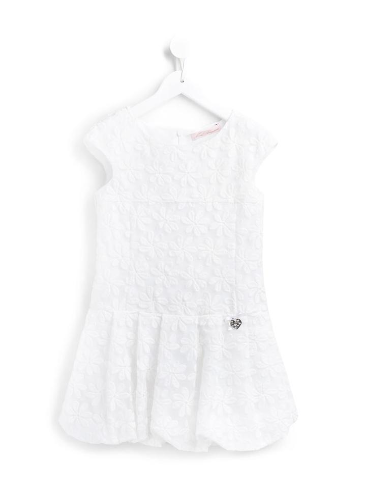 Miss Blumarine Flower Embroidered Dress, Girl's, Size: 12 Yrs, White