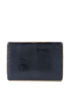 Hunting Season Textured Leather Clutch - Blue