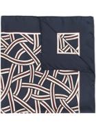 's Max Mara Printed Senape Scarf - Blue