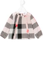 Burberry Kids - Checkered Blouse - Kids - Cotton - 18 Mth, Pink/purple