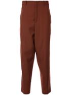 Jil Sander Drop-crotch Straight Trousers - Brown