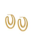 Charlotte Chesnais Initial Hoop Earrings - Gold