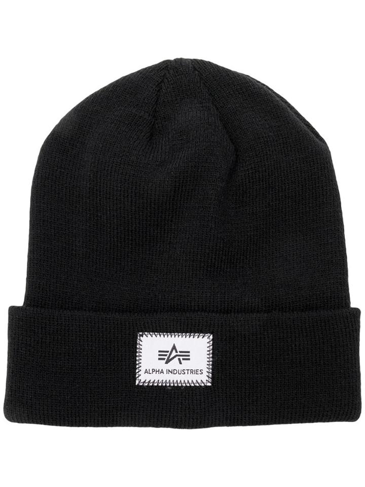 Alpha Industries Logo Beanie - Black