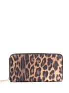 Liu Jo Leopard Print Wallet - Brown