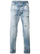 Dsquared2 Frayed Cropped Jeans - Blue