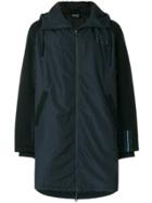 Emporio Armani Contrast Sleeve Parka - Blue