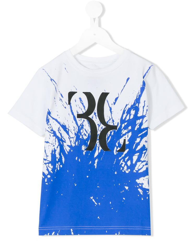 Billionaire Kids - Paint Splash T-shirt - Kids - Cotton - 8 Yrs, Boy's, White