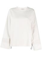 Peserico Bell Sleeves Sweatshirt - Neutrals
