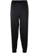 Dkny Elasticated Satin Trousers, Women's, Size: Xs, Black, Rayon