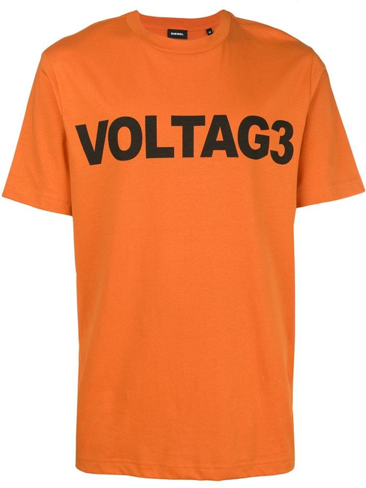 Diesel Voltag3 Print T-shirt - Yellow