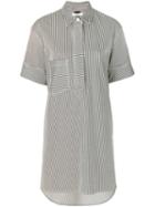 Hope - Striped Shirt Dress - Women - Cotton/spandex/elastane - 40, White, Cotton/spandex/elastane