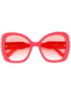 Elie Saab Oversized Sunglasses - Red