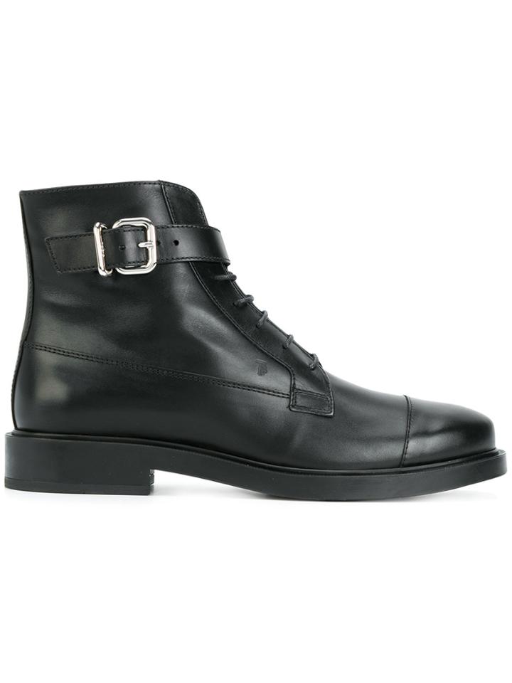 Tod's Lace-up Ankle Boots - Black