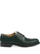 Gucci Perforated Leather Brogues - Green