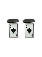 Paul Smith Ace Of Spades Card Cufflinks - Black