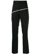 Cmmn Swdn Contrast Double Stripe Tapered Trousers - Black