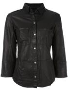 Munderingskompagniet 'kirsty' Shirt, Women's, Size: 38, Black, Cotton/sheep Skin/shearling/polyester