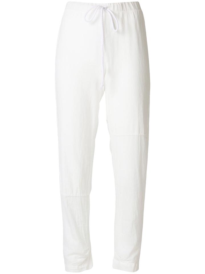 Lost & Found Rooms Slim-fit Drawstring Trousers - White