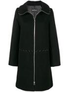 Emporio Armani Oversized Beaded Coat - Black