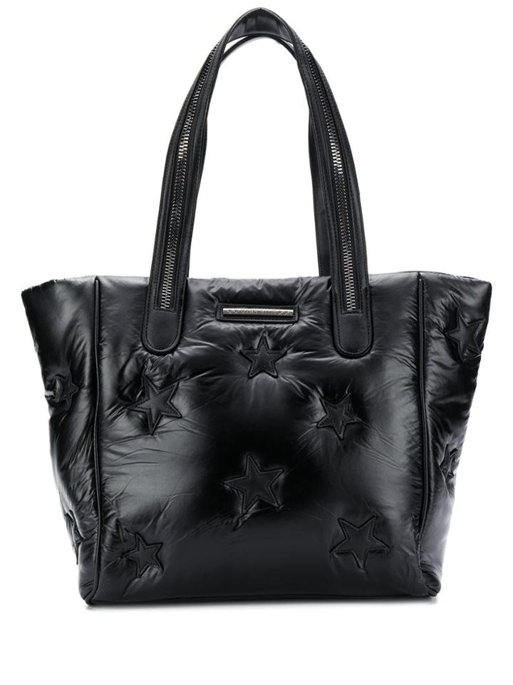 Marc Ellis Quilted Star-patch Tote Bag - Black