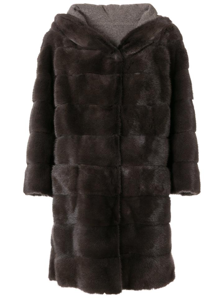 Arma Classic A-line Coat - Grey