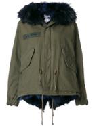 As65 Fur-trim Zipped Jacket - Green