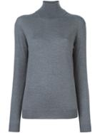 Stella Mccartney Turtle Neck Sweater, Women's, Size: 42, Grey, Virgin Wool