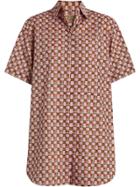 Burberry Short-sleeve Tiled Archive Print Shirt - Pink & Purple