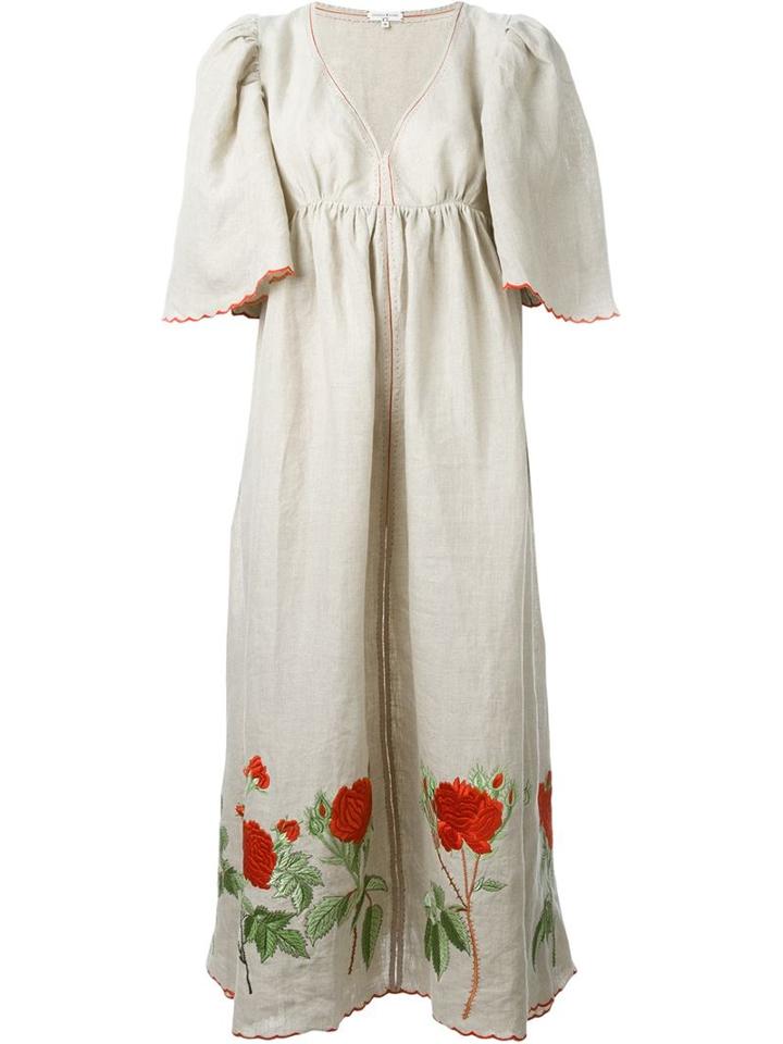 Natasha Zinko Rose Embroidery Dress
