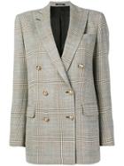 Tagliatore Prince Of Wales Check Blazer - White