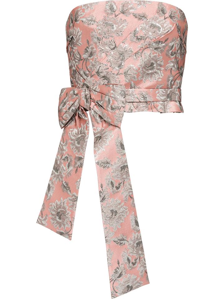 Prada Lurex Jacquard Top - Pink & Purple