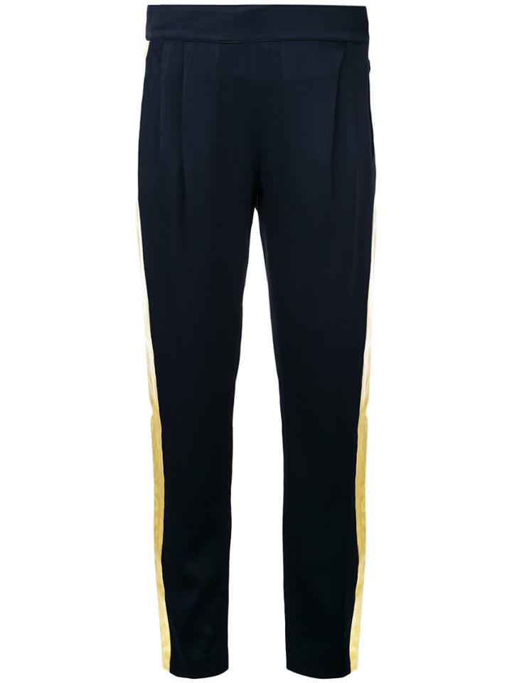 Gloria Coelho Skinny Panelled Trousers - Black